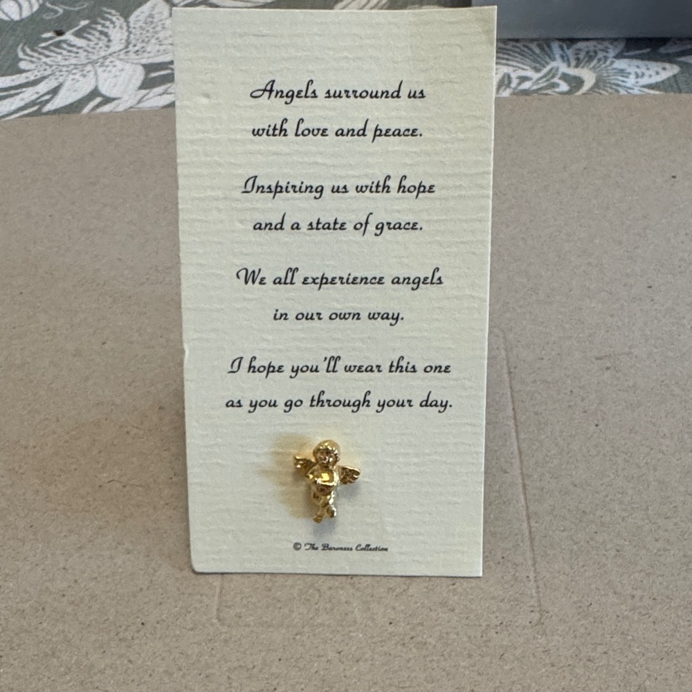 Gold Angel Pin